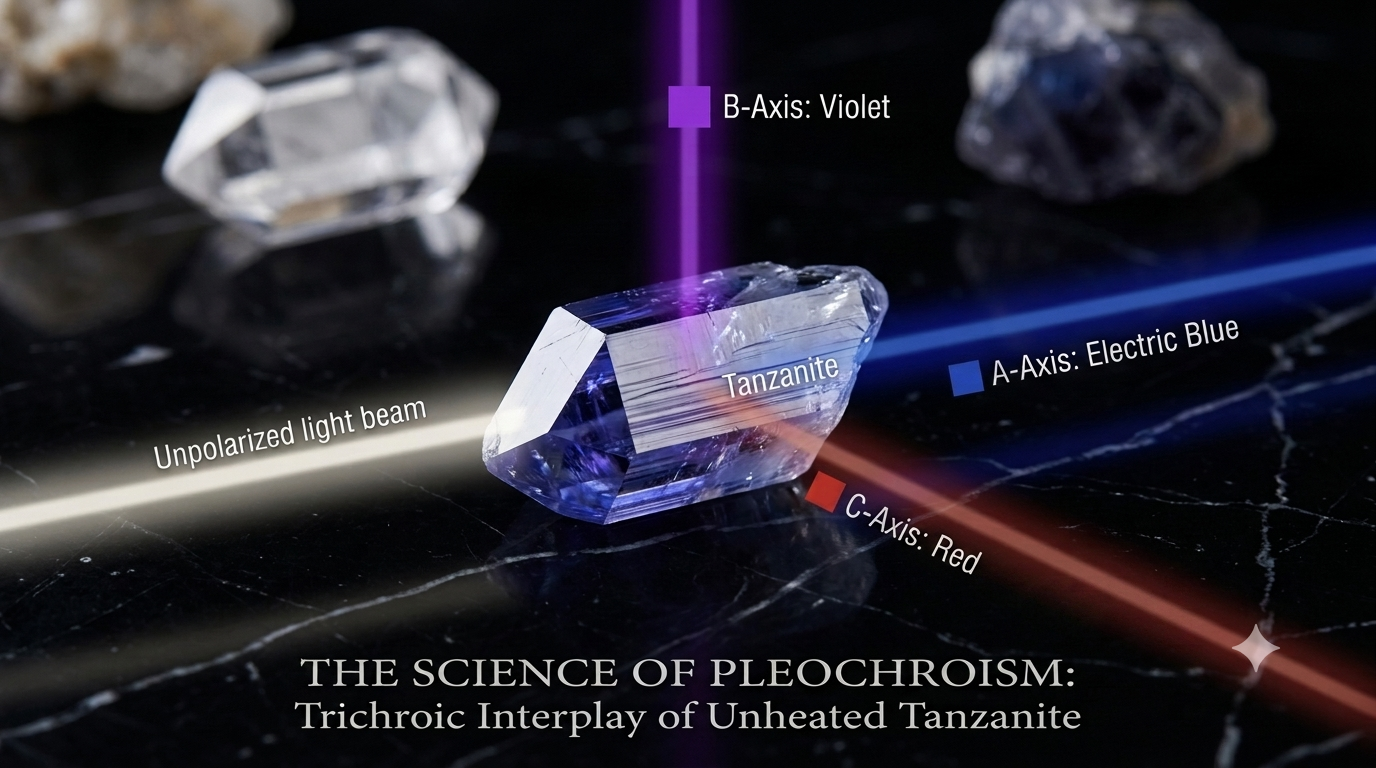 The Science of Pleochroism: Why Unheated Tanzanite Is One of Nature’s Rarest Optical Wonders