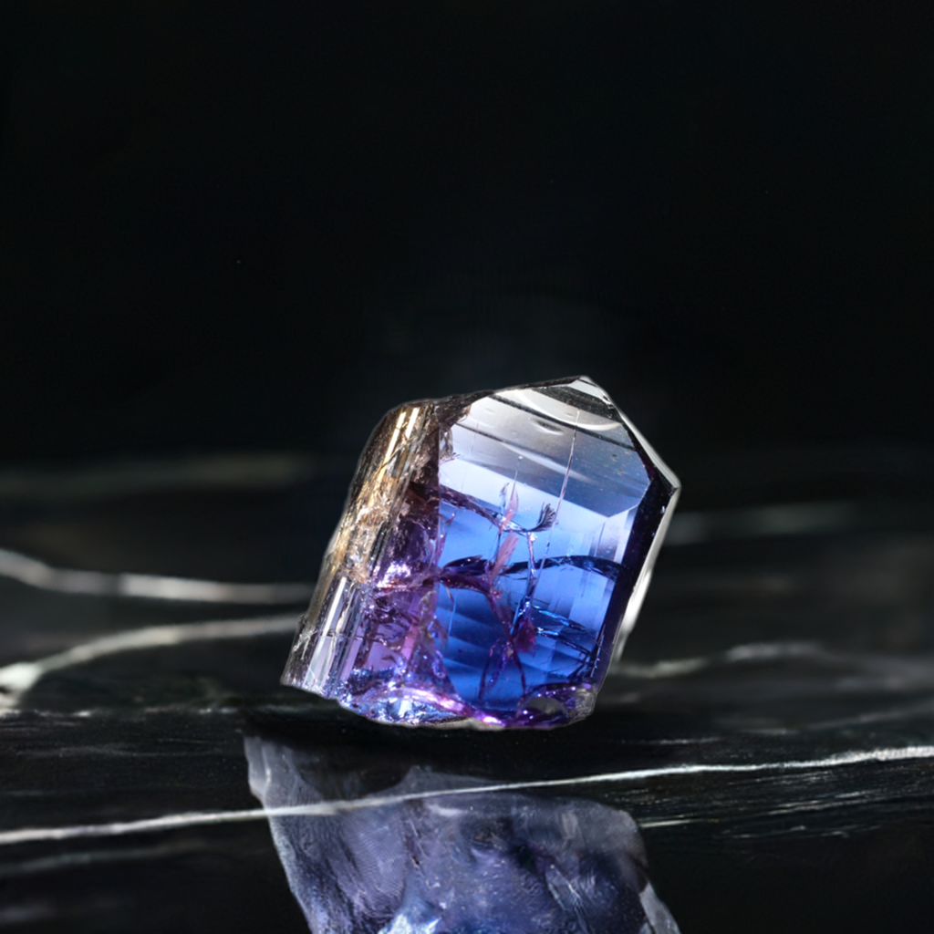 Gem Grade Tanzanite Mineral Specimen