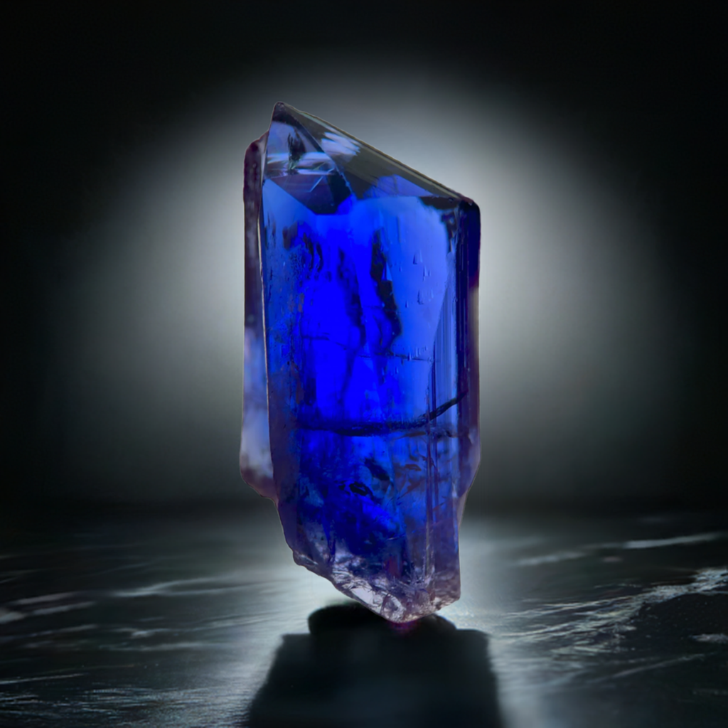 Gem Grade Tanzanite Mineral Specimen