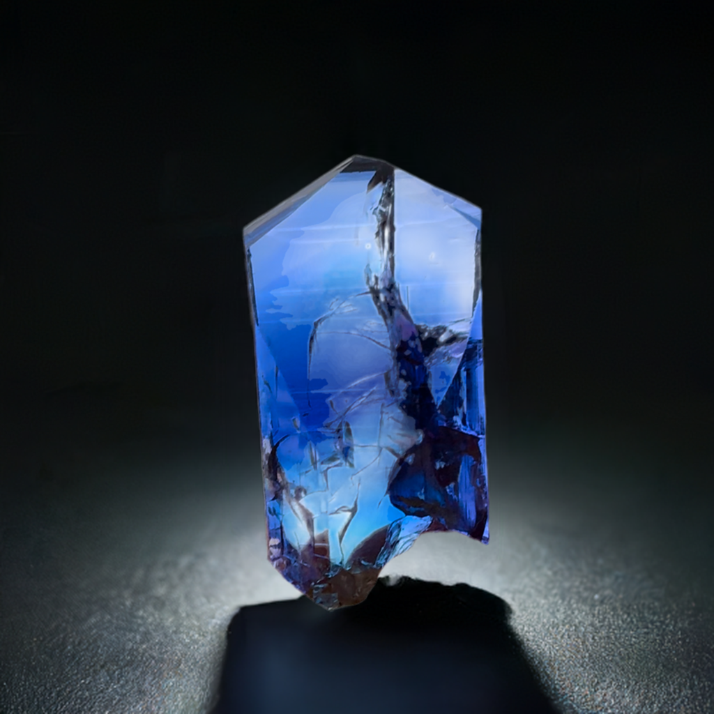 Gem Grade Tanzanite Mineral Specimen