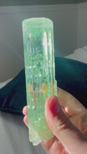 Load and play video in Gallery viewer, Brazilian Aquamarine Mineral Specimen - 400 grams
